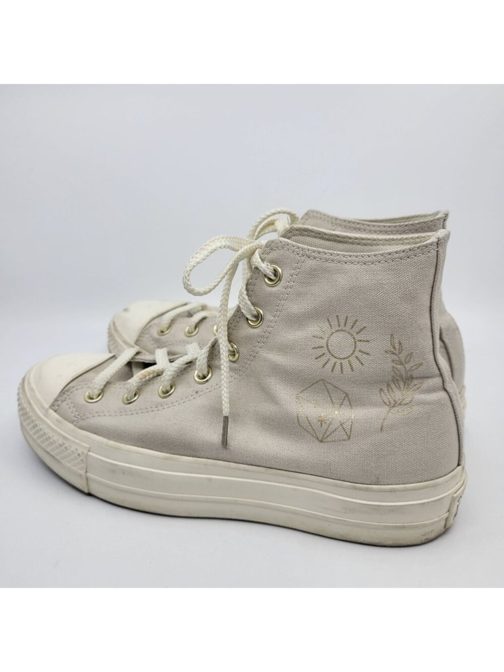 Converse Chuck Taylor All Star Lift Platform Golden Elements Womens Size 10